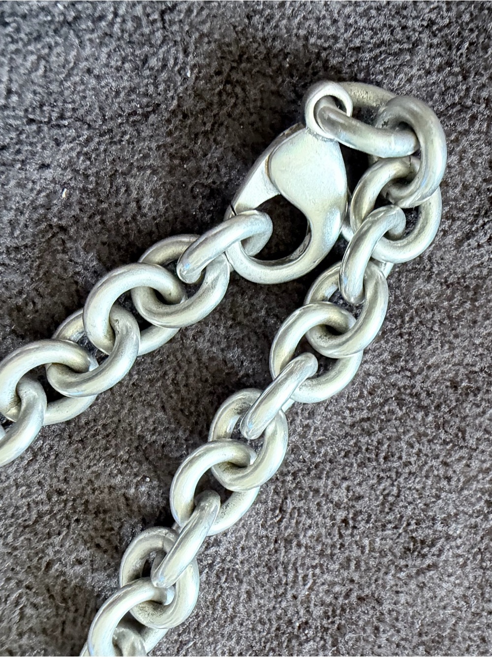 Tiffany & Co. Sterling Silver Padlock Necklace 15” (inches) long - Picture 5 of 7